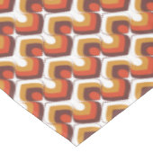 Nappe 70s Bold Retro Modern Motif in Orange & Brown (Angle)