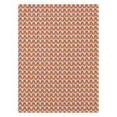Nappe 70s Bold Retro Modern Motif in Orange & Brown (Devant)