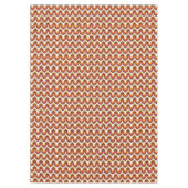 Nappe 70s Bold Retro Modern Motif in Orange & Brown (Devant)