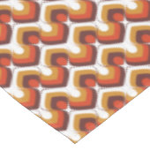 Nappe 70s Bold Retro Modern Motif in Orange & Brown (Angle)