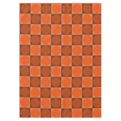 Nappe 70s Checks and Circles Flame Orange (Devant)