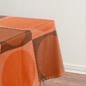 Nappe 70s Checks and Circles Flame Orange (In Situ)