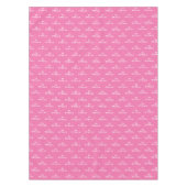 Nappe 80e anniversaire Nom de la fête Motif rose moderne (Devant)