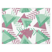 Nappe 80s Abstraits frais | Motif de formes rose et vert (Devant (Horizontal))