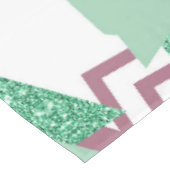 Nappe 80s Abstraits frais | Motif de formes rose et vert (Angle)