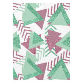 Nappe 80s Abstraits frais | Motif de formes rose et vert (Devant)