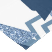 Nappe 80s Luxe Abstrait | Turquoise et bleu marine (Angle)