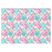 Nappe 80's Memphis Active Pink Light Turquoise (Devant (Horizontal))