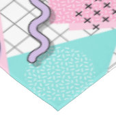 Nappe 80's Memphis Active Pink Light Turquoise (Angle)