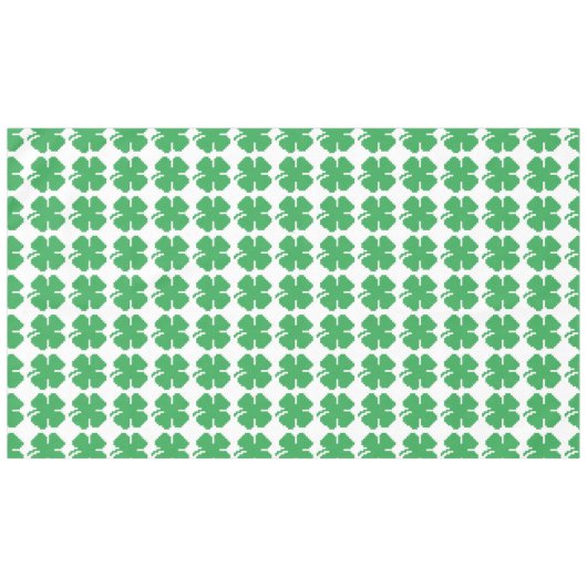 Nappe 8 bits Pixel Lucky Four Leaf Clocher (Devant (Horizontal))