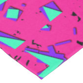 Nappe 90s Teal et motif géométrique abstrait de rose (Angle)
