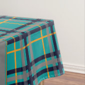 Nappe à carreaux bleue et orange (In Situ)