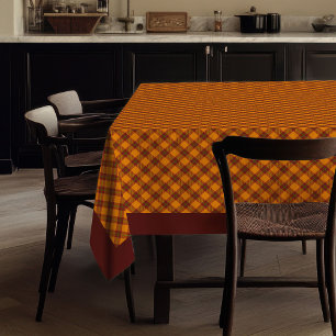 Nappe à carreaux élégante d'automne, Art rustique 