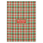 Nappe à carreaux rouge et vert de style traditionn (Devant)