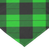 Nappe à chèque noir et vert (Angle)