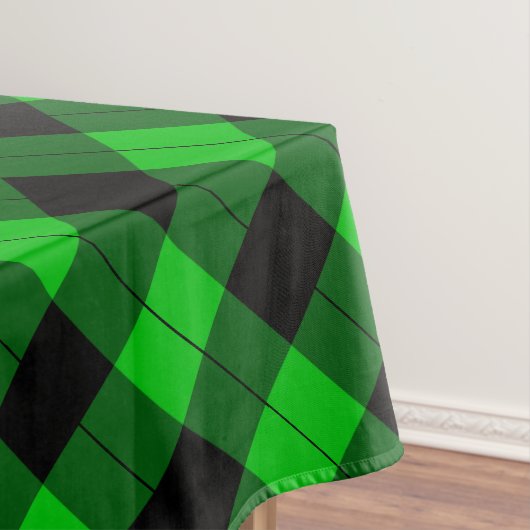 Nappe à chèque noir et vert (In Situ)