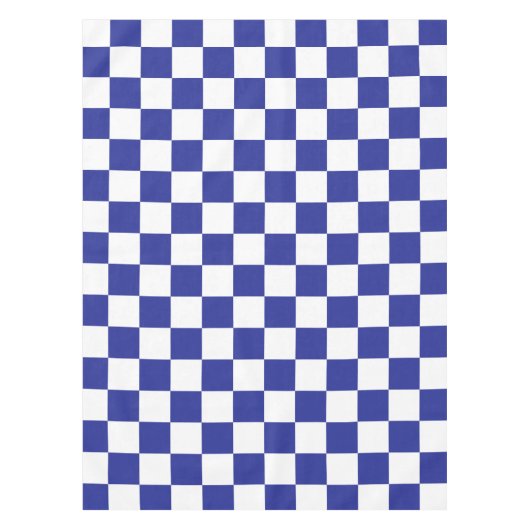 Nappe à damiers bleu et blanc (Devant)
