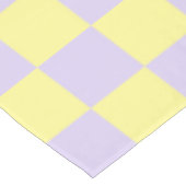 Nappe à damiers doux jaune et pourpre (Angle)