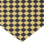 Nappe À damiers Jaune Noir et Misé (Angle)