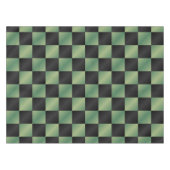 Nappe À damiers moderne vert olive noir dégradé (Devant (Horizontal))
