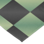 Nappe À damiers moderne vert olive noir dégradé (Angle)