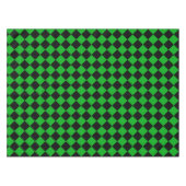Nappe À damiers noire et verte (Devant (Horizontal))