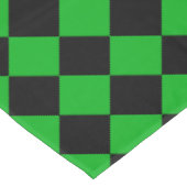 Nappe À damiers noire et verte (Angle)