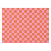 Nappe à damiers orange et rose (Devant (Horizontal))