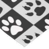 Nappe à damiers pattes et pattes blanches noires (Angle)