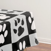 Nappe à damiers pattes et pattes blanches noires (In Situ)