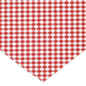 Nappe à damiers-rouge et blanc-52x70 COTON TABLECLOTH (Angle)