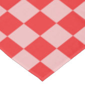 Nappe à damiers rouge et rose (Angle)