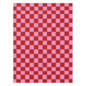 Nappe à damiers rouge et rose chaud (Devant)