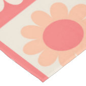 Nappe à damiers Super Peach Fuzz Retro Flowers Motif (Angle)