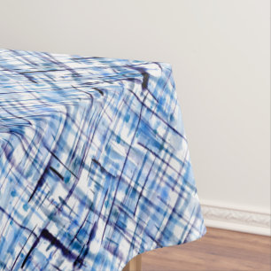Nappe à damiers, tartan, plaid, classique, bleu, blanc