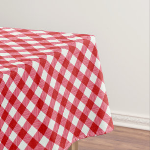 Nappe à damiers tartan plaid classique rouge blanc textu