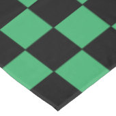 Nappe à damiers vert et noir (Angle)
