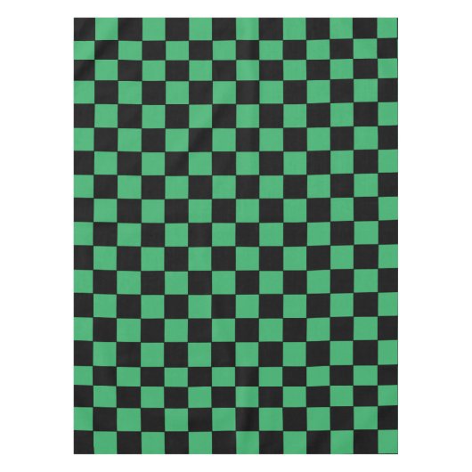 Nappe à damiers vert et noir (Devant)