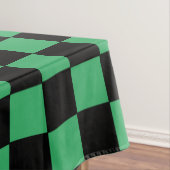 Nappe à damiers vert et noir (In Situ)