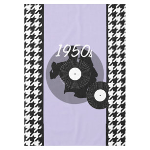 Nappe À damiers vintage violet, noir et blanc