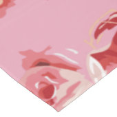 Nappe à impression classique de rose rouge et blan (Angle)