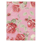 Nappe à impression classique de rose rouge et blan (Devant)