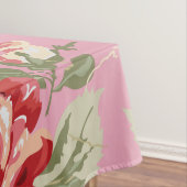 Nappe à impression classique de rose rouge et blan (In Situ)