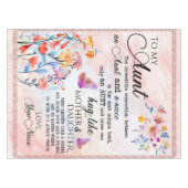Nappe À Mon Cadeau Tante, Cadeau Papillon De La Nièce (Devant (Horizontal))