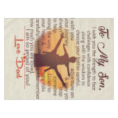 Nappe À mon fils | Jolie Lettre À Lui | (Devant (Horizontal))