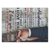 Nappe À mon mari présent | Nouveau cadeau maison | (Devant (Horizontal))