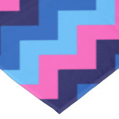 Nappe à motif chevron rose bleu clair petite (Angle)