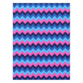 Nappe à motif chevron rose bleu clair petite (Devant)