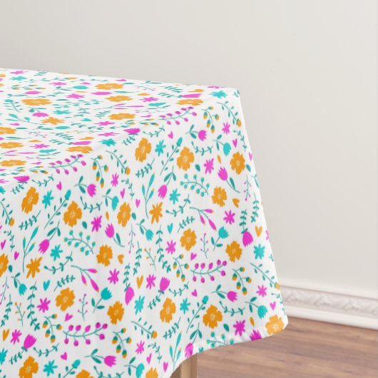 Nappe à motif de fleurs colorées mignonnes (In Situ)