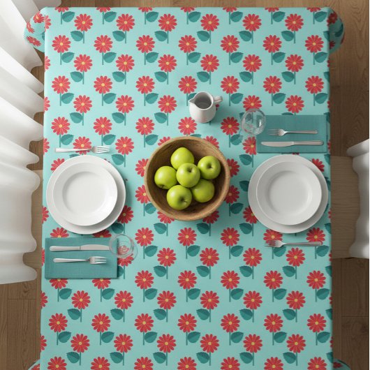 Nappe à motif de marguerite